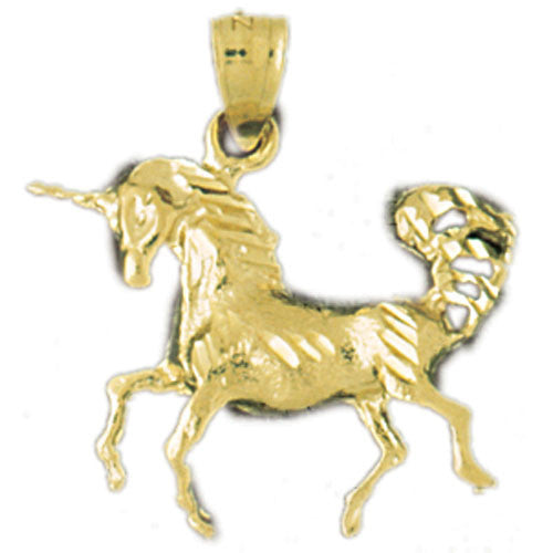 14K GOLD ANIMAL CHARM - UNICORN #1861