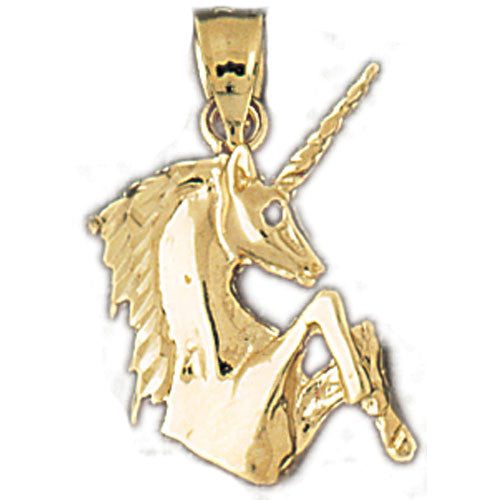 14K GOLD ANIMAL CHARM - UNICORN #1879