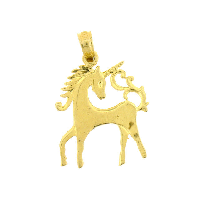 14K GOLD ANIMAL CHARM - UNICORN #1901