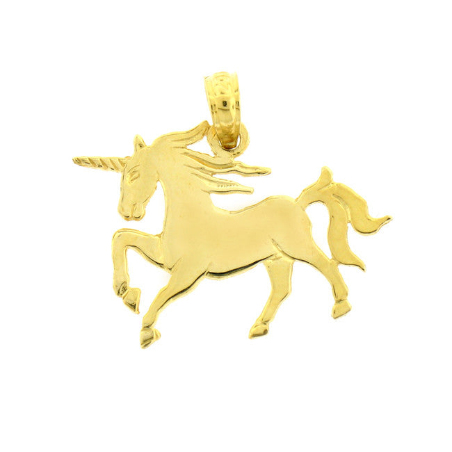 14K GOLD ANIMAL CHARM - UNICORN #1903