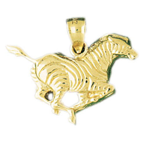 14K GOLD ANIMAL CHARM - ZEBRA #2583
