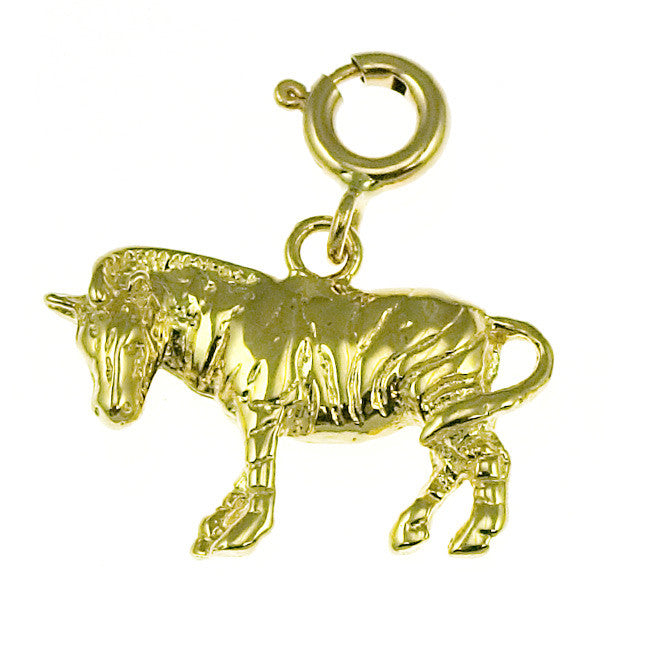 14K GOLD ANIMAL CHARM - ZEBRA #2585