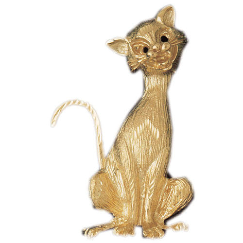14K GOLD ANIMAL CHARM _ CAT #1905