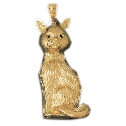 14K GOLD ANIMAL CHARM _ CAT #1906
