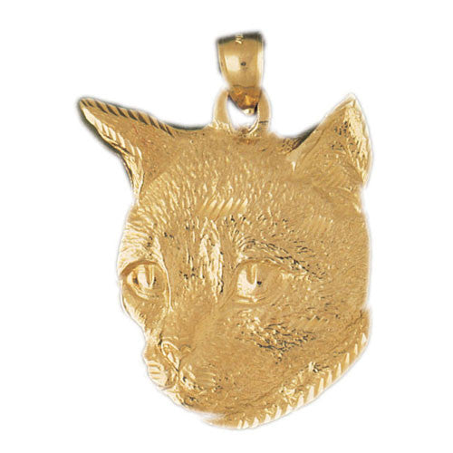 14K GOLD ANIMAL CHARM _ CAT #1907