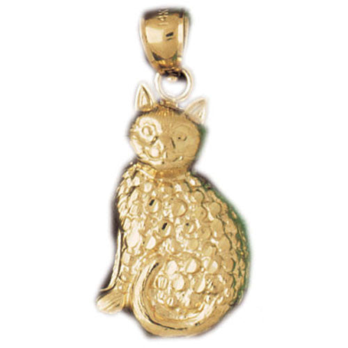14K GOLD ANIMAL CHARM _ CAT #1911