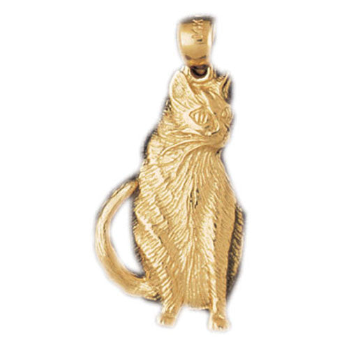 14K GOLD ANIMAL CHARM _ CAT #1922