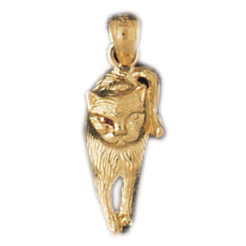 14K GOLD ANIMAL CHARM _ CAT #1924