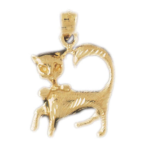 14K GOLD ANIMAL CHARM _ CAT #1925