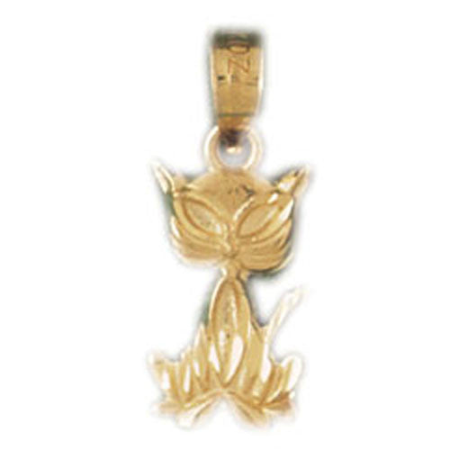 14K GOLD ANIMAL CHARM _ CAT #1932