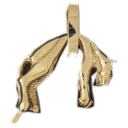 14K GOLD ANIMAL CHARM _ CAT #1939