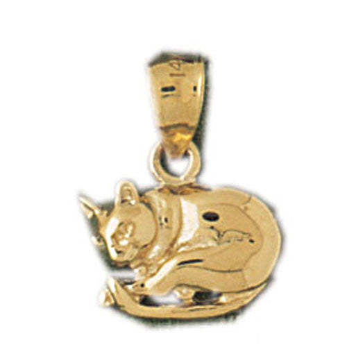 14K GOLD ANIMAL CHARM _ CAT #1944