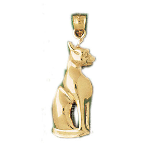 14K GOLD ANIMAL CHARM _ CAT #1946