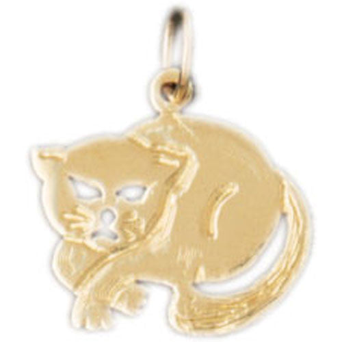14K GOLD ANIMAL CHARM _ CAT #1954