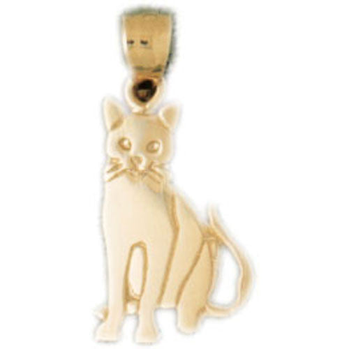 14K GOLD ANIMAL CHARM _ CAT #1956