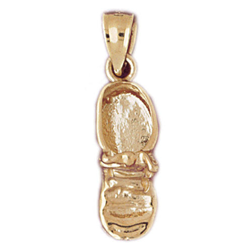 14K GOLD BABY CHARM - BABY BOOT #5932