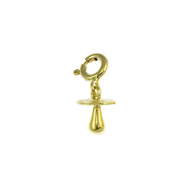 14K GOLD BABY CHARM - SOOTHER #5913