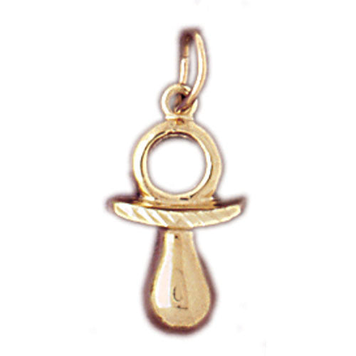 14K GOLD BABY CHARM - SOOTHER #5914