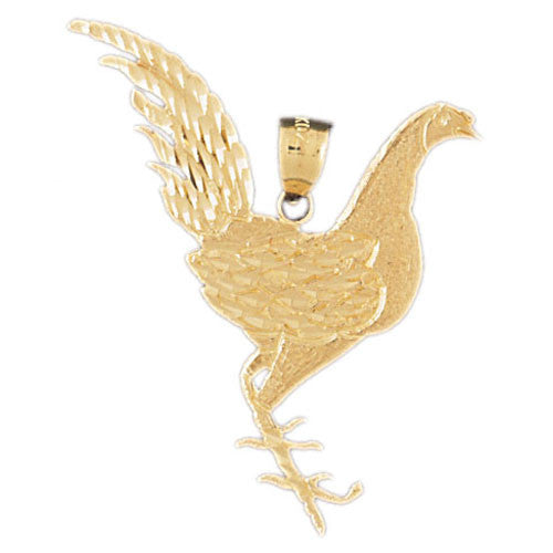 14K GOLD BIRD CHARM - CHICKEN #2977