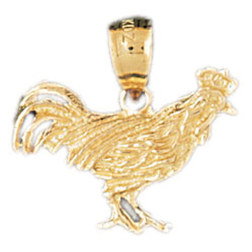 14K GOLD BIRD CHARM - COCK #2964