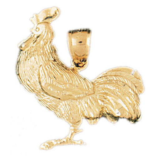 14K GOLD BIRD CHARM - COCK #2965