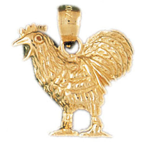 14K GOLD BIRD CHARM - COCK #2969