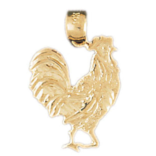 14K GOLD BIRD CHARM - COCK #2971