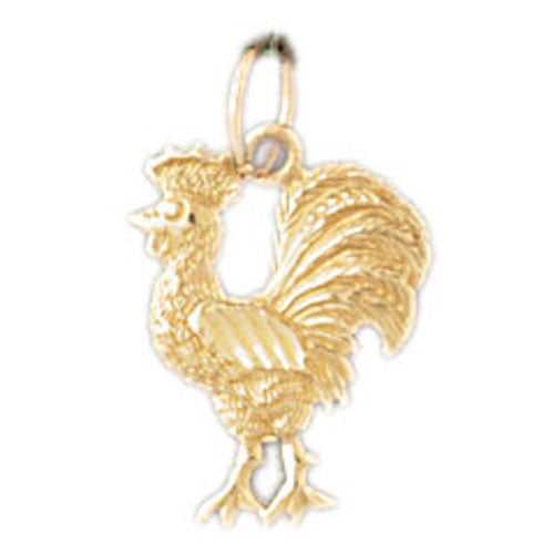 14K GOLD BIRD CHARM - COCK #2974