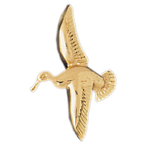 14K GOLD BIRD CHARM - DUCK #2950