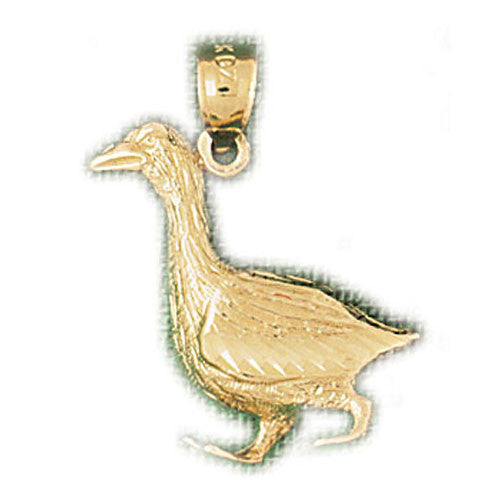 14K GOLD BIRD CHARM - DUCK #3135