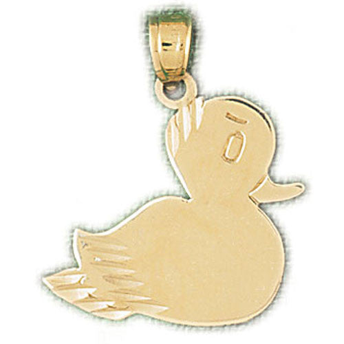 14K GOLD BIRD CHARM - DUCK #3137