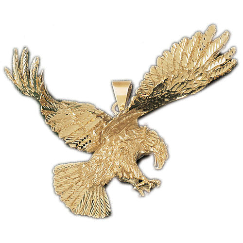 14K GOLD BIRD CHARM - EAGLE #2769