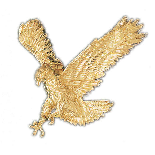 14K GOLD BIRD CHARM - EAGLE #2772