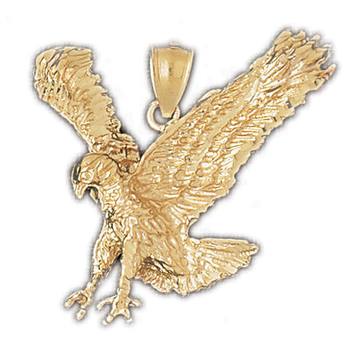 14K GOLD BIRD CHARM - EAGLE #2773