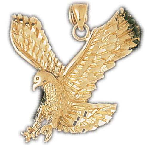 14K GOLD BIRD CHARM - EAGLE #2774