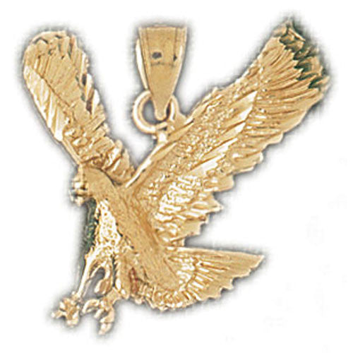 14K GOLD BIRD CHARM - EAGLE #2775