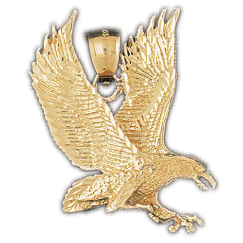 14K GOLD BIRD CHARM - EAGLE #2778