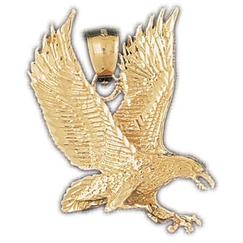 14K GOLD BIRD CHARM - EAGLE #2779