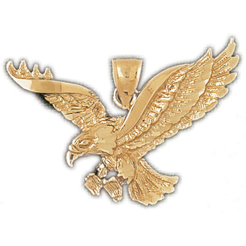 14K GOLD BIRD CHARM - EAGLE #2780