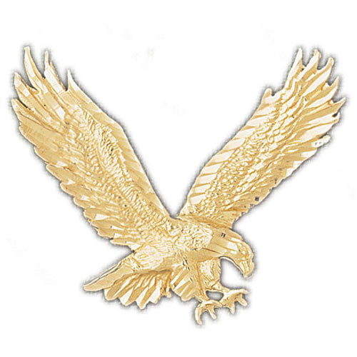14K GOLD BIRD CHARM - EAGLE #2781