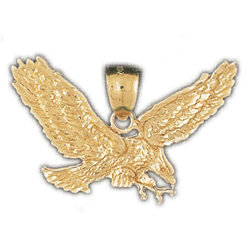 14K GOLD BIRD CHARM - EAGLE #2783