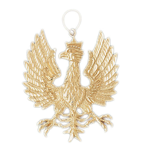 14K GOLD BIRD CHARM - EAGLE #2785