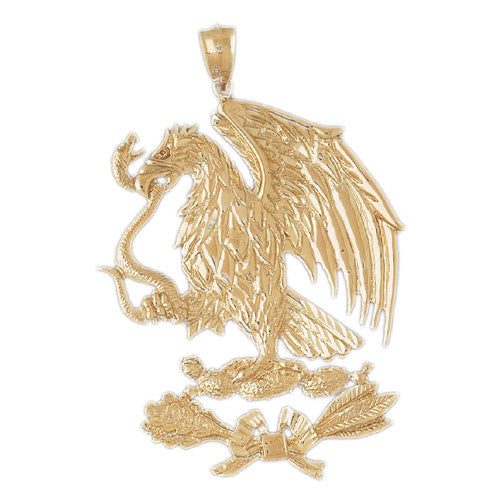 14K GOLD BIRD CHARM - EAGLE #2786