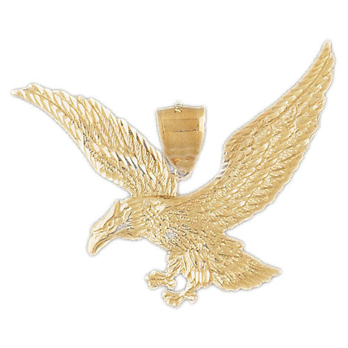 14K GOLD BIRD CHARM - EAGLE #2788