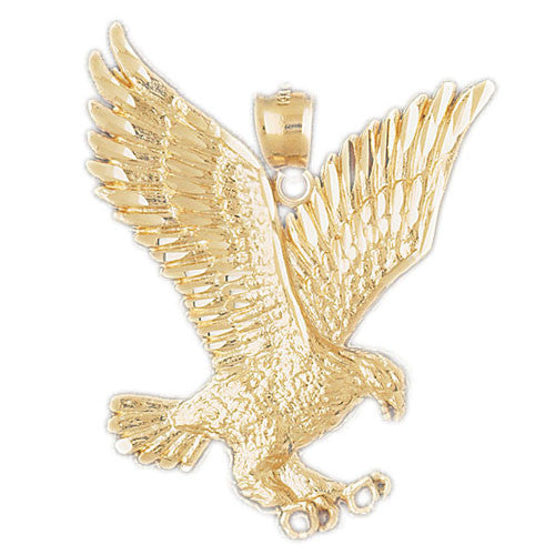 14K GOLD BIRD CHARM - EAGLE #2790