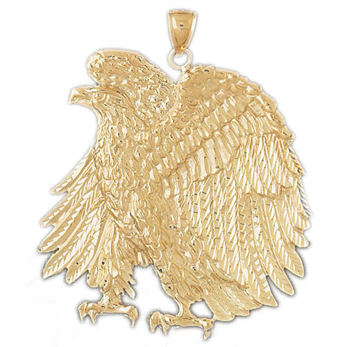 14K GOLD BIRD CHARM - EAGLE #2793