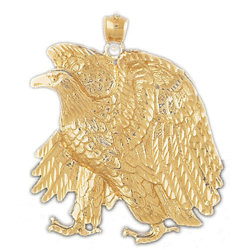 14K GOLD BIRD CHARM - EAGLE #2794