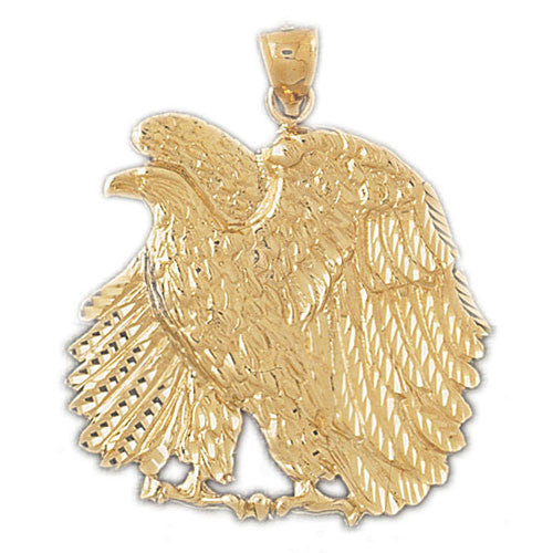 14K GOLD BIRD CHARM - EAGLE #2795