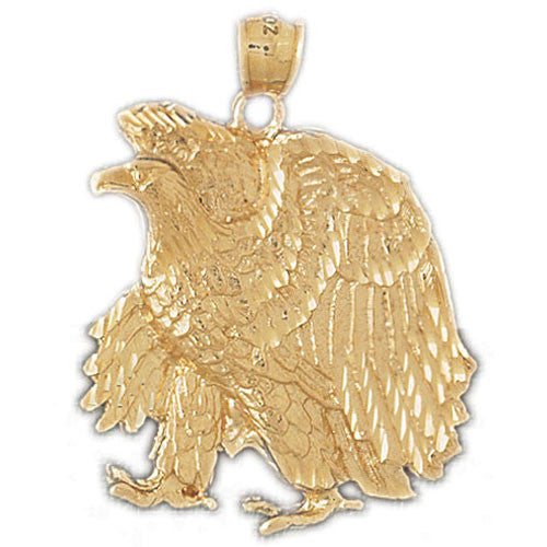 14K GOLD BIRD CHARM - EAGLE #2796
