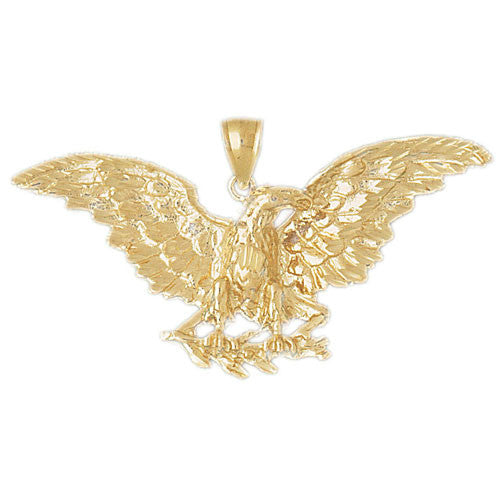 14K GOLD BIRD CHARM - EAGLE #2797